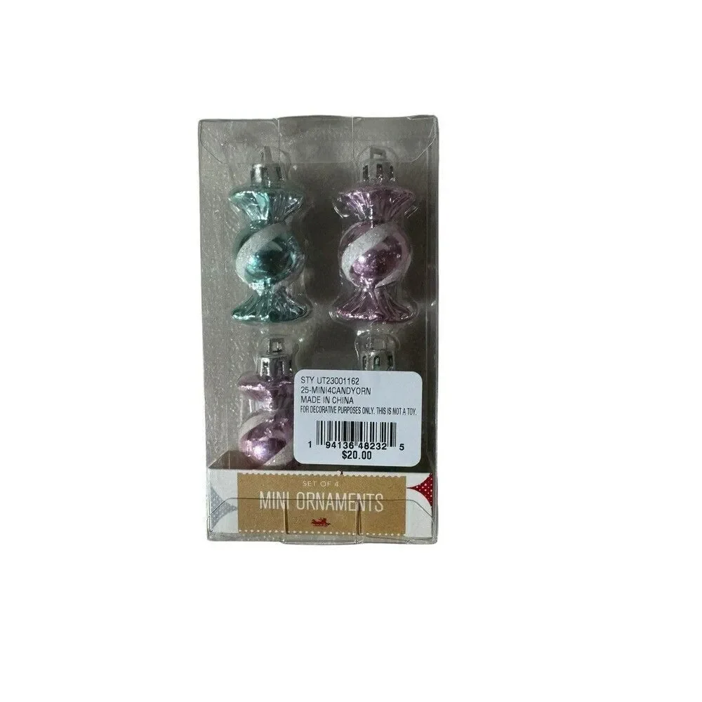 HOLIDAY LANE 4-Pc. Candy Mini Ornament Set